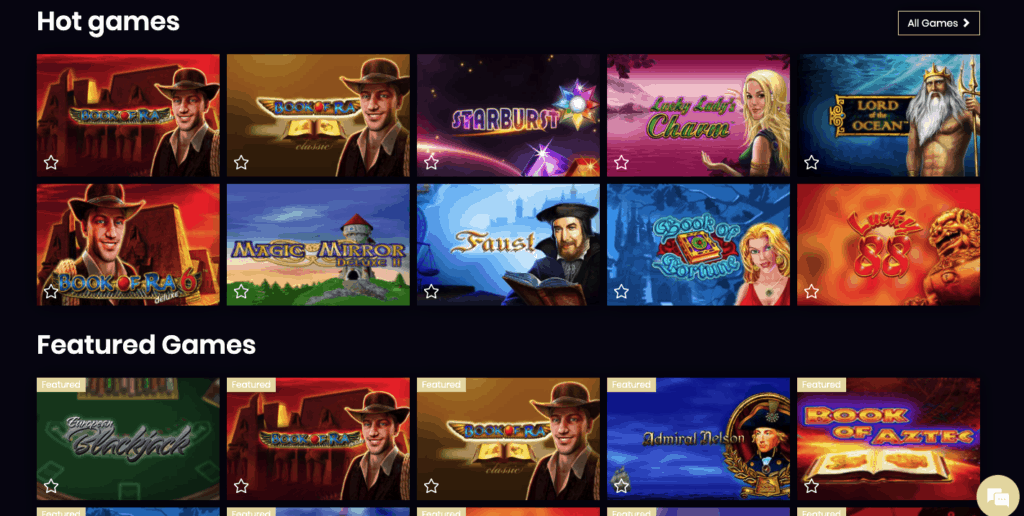 4 Crowns Casino games