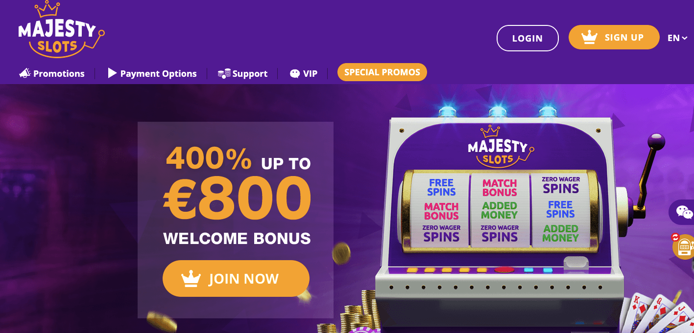 majesty slots no deposit bonus